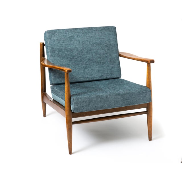 Wood Mid Century Modern Lounge Chair Attributed to John K. Fossum For Sale - Image 7 of 10