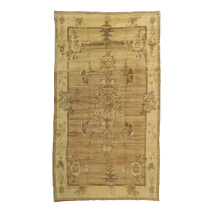Vintage Turkish Oushak Rug - 06'06 X 11'06