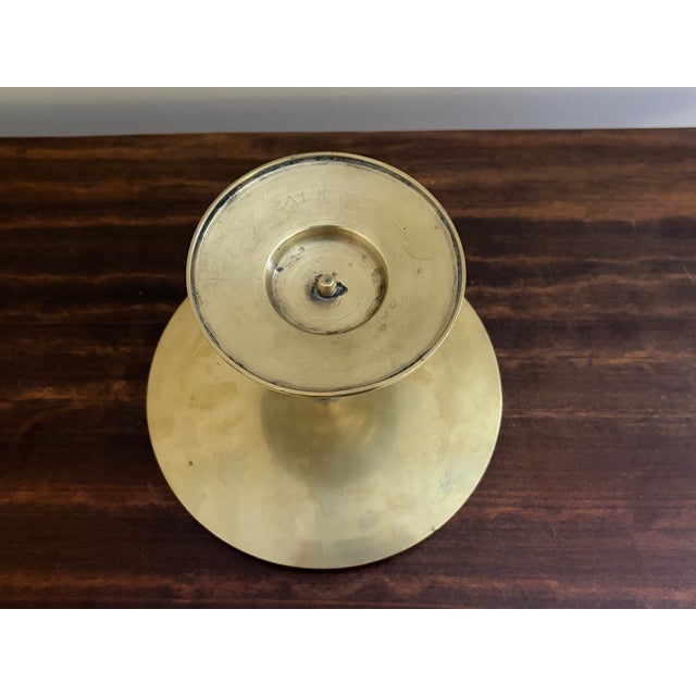 Metal 19th-Century Italian Grand Tour Brass Tazza With Classical Portrait Medallion For Sale - Image 7 of 7