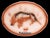 Farmhouse Marcia of California Longhorn Bull Platter Model J119 Circa 1950/60's For Sale - Image 3 of 8