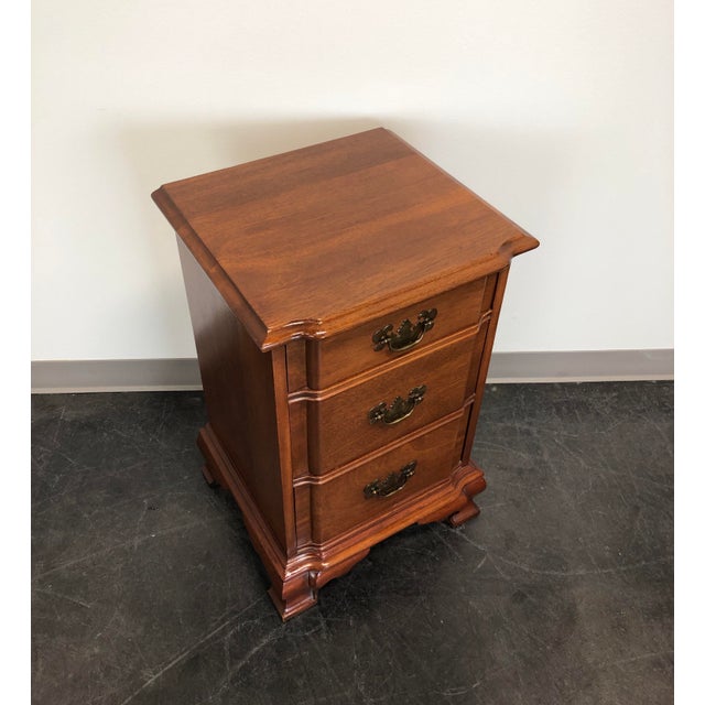 Kling Golden Mahogany Chippendale Block Front Nightstand Chairish