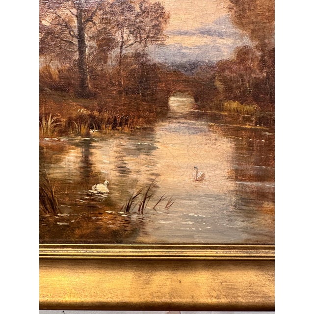 Metal 19th Century English Oil Painting For Sale - Image 7 of 7