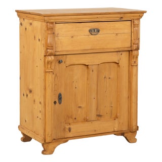 19th Century Hungarian Pine Cabinet Sideboard With Drawer For Sale
