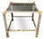 Vintage French Side Table in Brass and Glass Structure by Pierre Vandel, 1970s For Sale