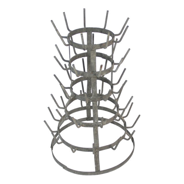 Bottle Drainer Rack, Early 20th Century For Sale