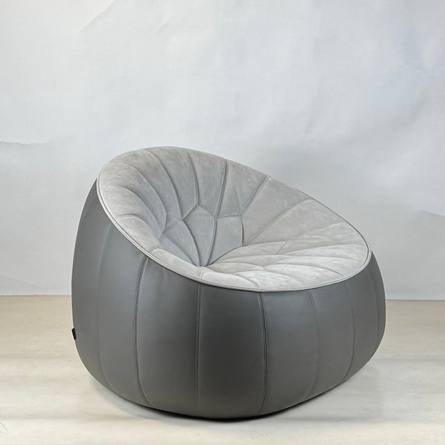 Pair of 'Ottoman' swiveling armchairs designed by Noé Duchaufour-Lawrance for Ligne Roset. Called ottoman because the...