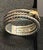 Metal David Yurman Sterling Silver .925 & 18k Gold Crossover Band Sz. 7.25-7.5 For Sale - Image 7 of 9