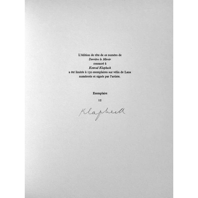 A compelling limited edition lithograph by Konrad Klapheck, titled La Mère Superbe, printed in 1980 by L'Imprimerie...