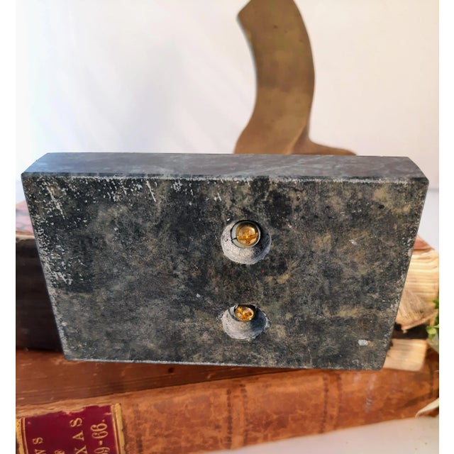 Metal Vintage Brass Brutalist Abstract Mid Century Bird Sculpture For Sale - Image 7 of 11