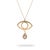 Metal Cleopatra’s Guardian Eye Pearl Gold Necklace For Sale - Image 7 of 7