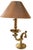 Metal Mid 20th Century Classical Revival Brass Desk Lamp With Original Pleated Shade For Sale - Image 7 of 15