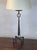 Mid 20th Century Mid 20th Century Tall Patinated Wrought Iron Table Lamp With Custom Parchment Shade For Sale - Image 5 of 9