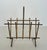 Mid-Century Modern 1940s Magazine rack in faux bamboo and gold metal Attributed to Maison Baguès For Sale - Image 3 of 12