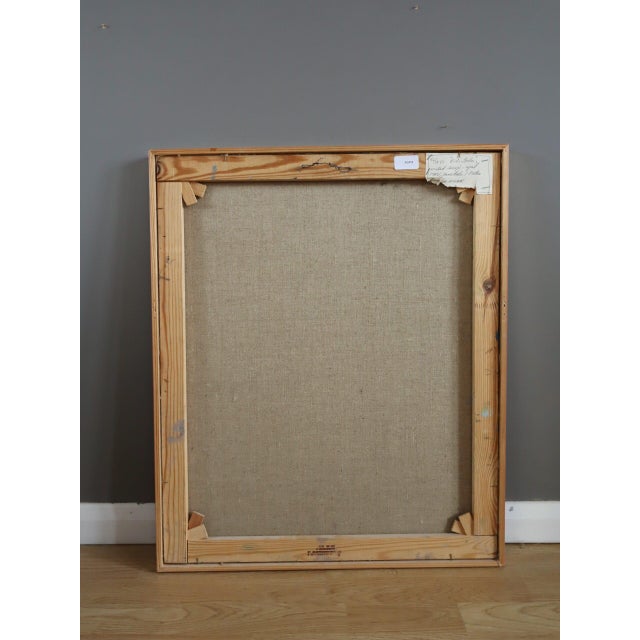 1989 Impressionist 'Table for Two' Vintage Original Interior Still Life Oil Painting, Framed For Sale - Image 12 of 12