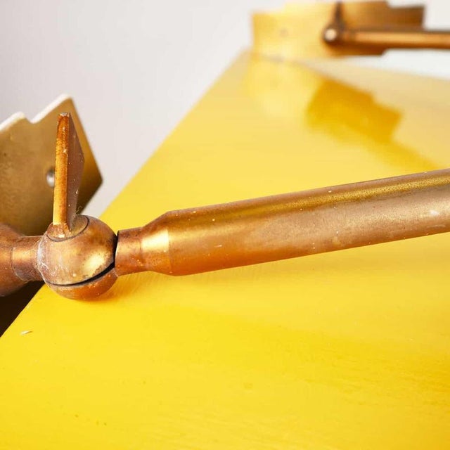 Brown Adjustable Brass and Glass Wall Lamps attributed to Sergio Mazza for Artemide, 1960s, Set of 2 For Sale - Image 8 of 13