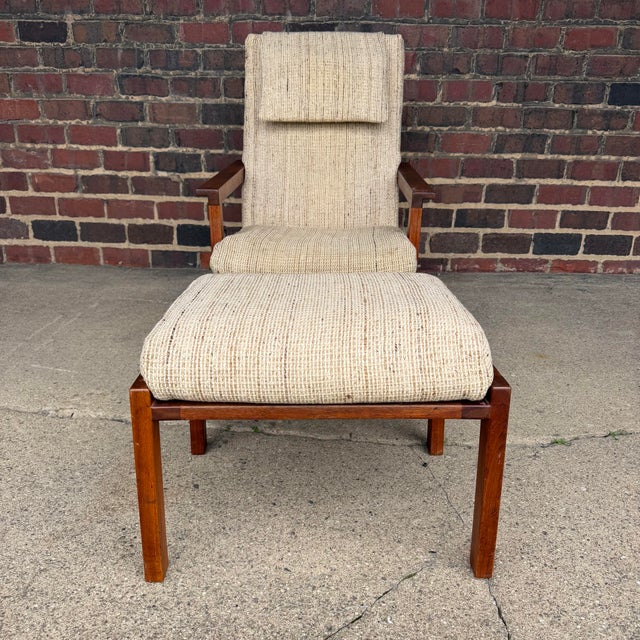 Wood American Studio With Adjustable Recliner With Ottoman by Arden Riddle For Sale - Image 7 of 12