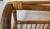 Brown 1950s Mid-Century Modern Bamboo A-Frame Magazine Rack For Sale - Image 8 of 12