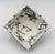 Mexican 1980s Emilia Castillo Butterfly Porcelain & Pure Silver Square Bowl, Taxco Mexico For Sale - Image 3 of 18