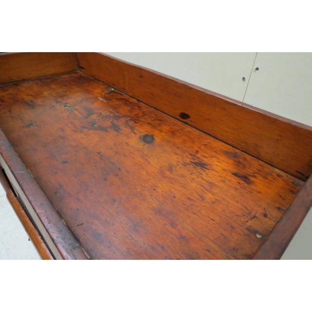 19th Century Antique Primitive Handmade Farmhouse Dry Sink For Sale - Image 10 of 11