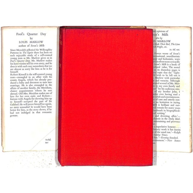 MARLOW, Louis [329] pp. Faber and Faber Limited 1935 7 5/8" x 5 3/8" Very scarce, especially in jacket designed by Hookway...