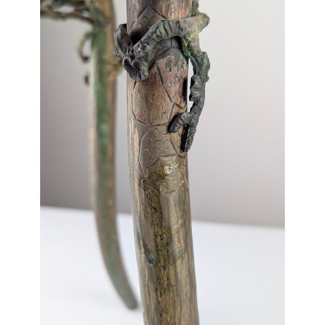 Art Nouveau Japanese Table Bronze and Brass with Dragonfly Motif, 1920s For Sale - Image 18 of 18
