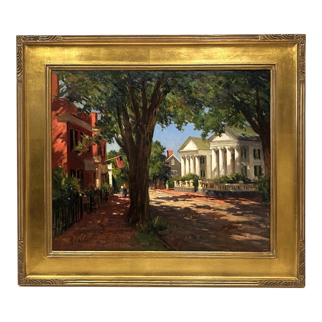 Historic Nantucket Painting Rudolph Colao 20th C. American Massachusetts Artist For Sale