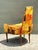 Wood Vintage MCM High Back Lounge Chair For Sale - Image 7 of 12