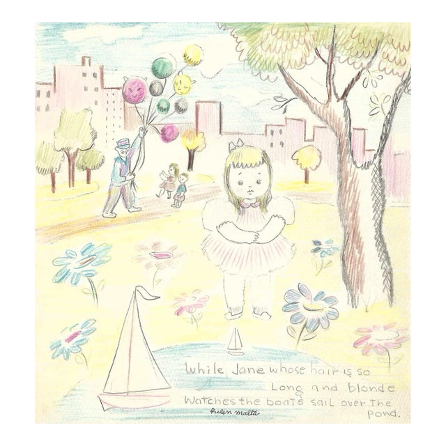 Helen Malta Children's Book Illustration For Sale