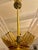 1980s Vintage Glass Pendant Light in Brass from Sciolari, 1980s For Sale - Image 5 of 9