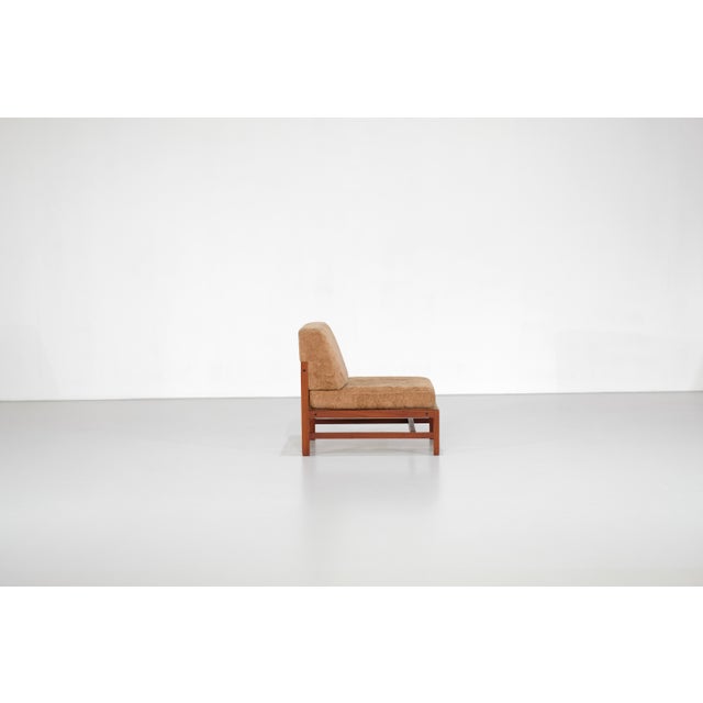 Armchair in Wood and Fabric, Italy, 1960s For Sale - Image 4 of 14
