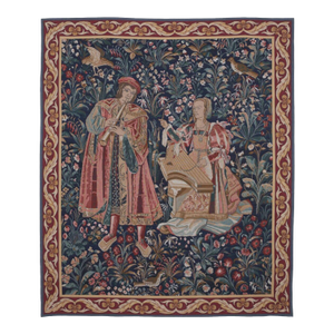 Medieval Musicians Loom Woven Tapestry - 175 X 150 Cm (5'9" X 4'11") - Requires Rod Size 4