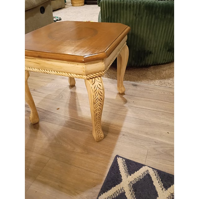 1990s Farmhouse Style Side Table For Sale - Image 4 of 6