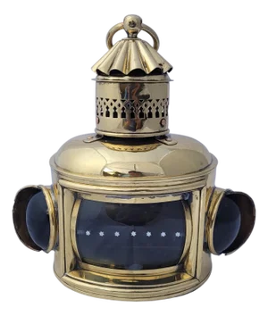 Solid Brass Bow Lantern from a Yacht