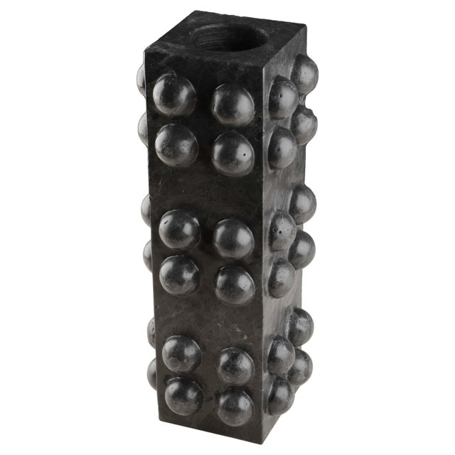 Contemporary Black Marble Bubble Vase by Nina Magon For Sale - Image 3 of 4