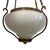 Traditional Vintage Ceiling Light Fixture 4 Chain Hanging Globe Dutch Colonial For Sale - Image 3 of 10