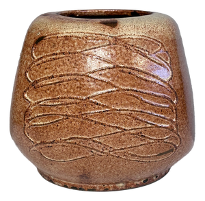 Modernist Sculptural Studio Ceramic Art Vase from Helma Klett, Germany, 1950s