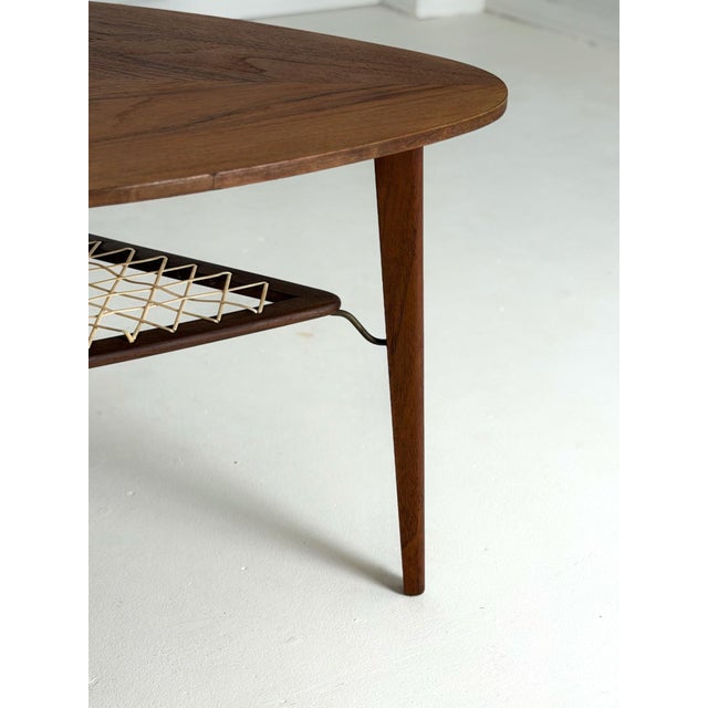 Teak Coffee Table, Holger Georg Jensen, Haslev Møbelfabrik, 1960s Elegant Danish teak coffee table designed by Holger...