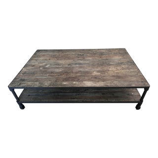 Restoration Hardware Dutch Industrial Coffee Table For Sale