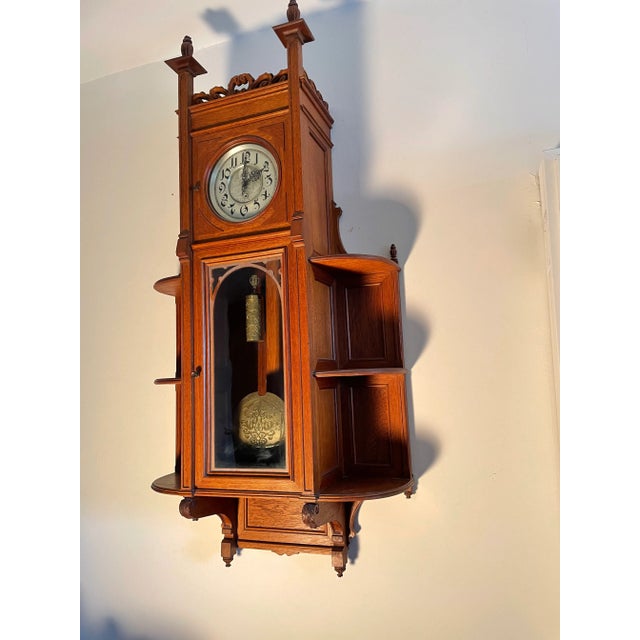 This listing is for an antique Vienna regulator wall clock. This clock comes from Brünn, Austria and dates to the late...
