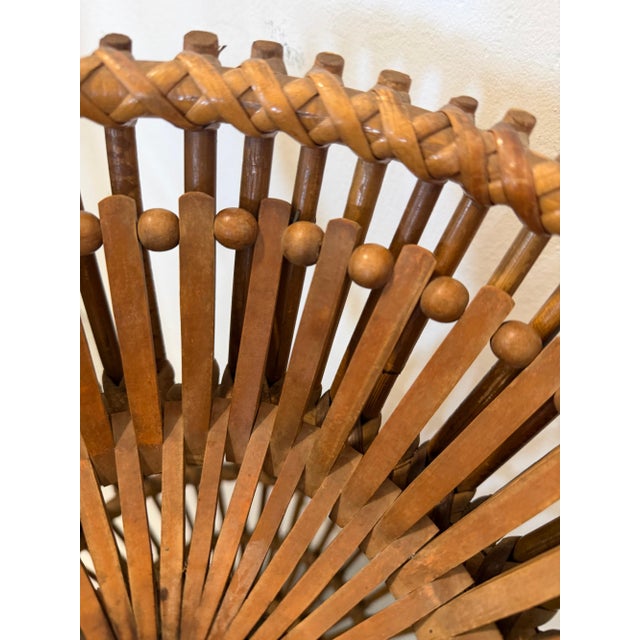Vintage Wicker and Bamboo Amphora Umbrella Stand, Italy, 1960s For Sale - Image 9 of 13