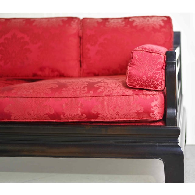 Wood Mid-Century Chinoiserie Tomei Sofa by Raymond Sobota for Century Furniture For Sale - Image 7 of 11