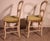 Brown Polychrome Wooden Straw-Seated Chairs, 1950s, Set of 2 For Sale - Image 8 of 11
