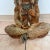 Vintage 1973 Hand Carved Wood Native American Indian Chief Statue 24" Signed For Sale - Image 13 of 14