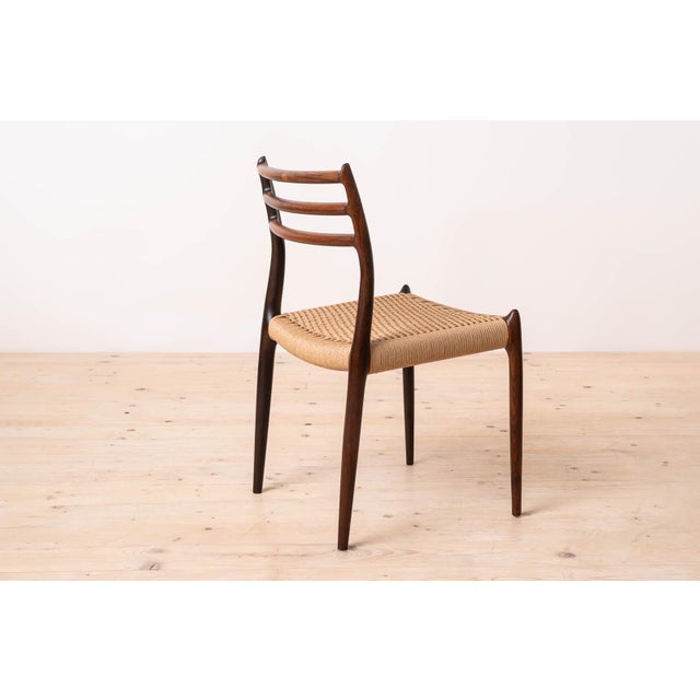 Brown Vintage Dining Chairs by Niels Otto Møller, Denmark, 1960s, Set of 4 For Sale - Image 8 of 16