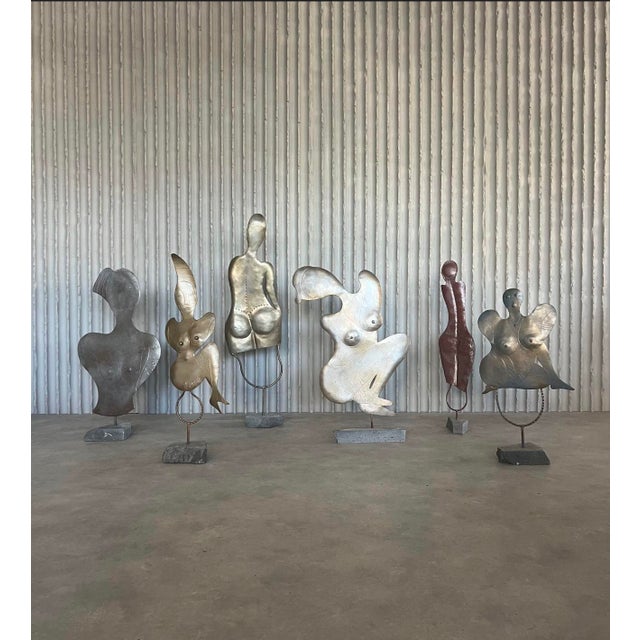 1980s Antonio Misuraca, Nude Composition, 1980s, Metal For Sale - Image 5 of 7