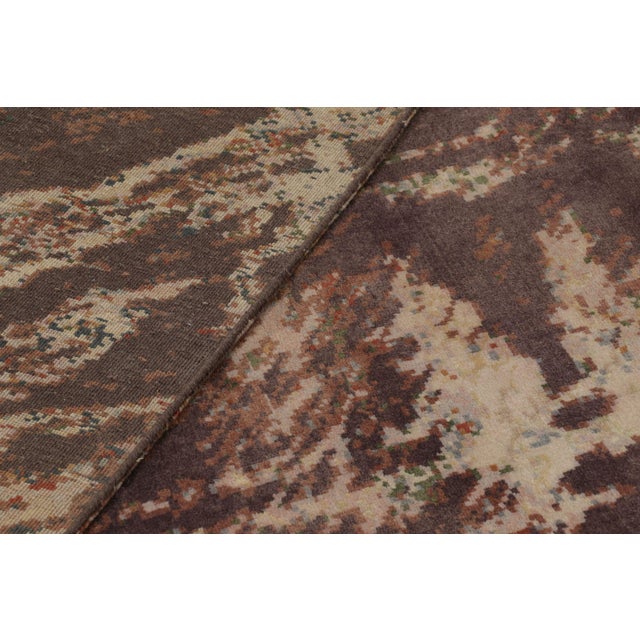 Rug & Kilim Art Deco-Inspired Rug, Beige-Brown Geometric Gallery Runner For Sale - Image 10 of 10