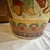 Orange Large Vintage Asian Style Hand Painted Satsuma Orange Vase For Sale - Image 8 of 12