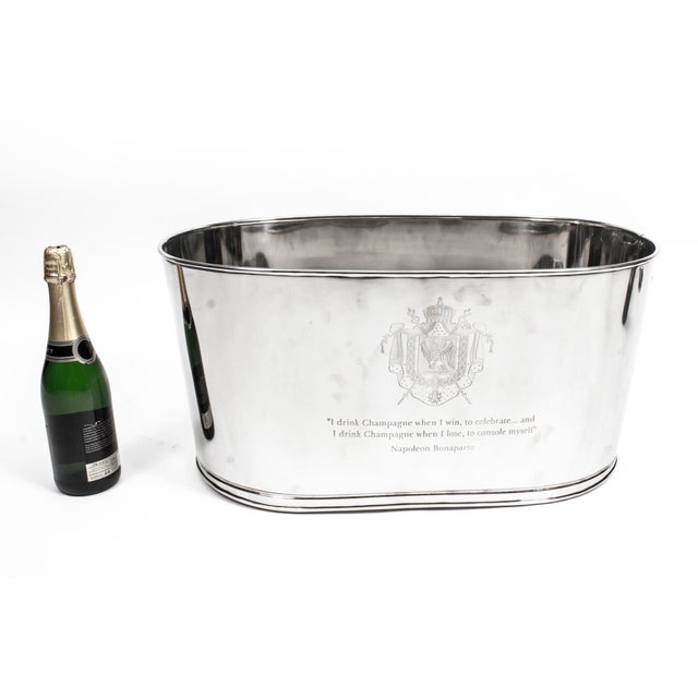 Metal Large Vintage Bottle Cooler, 1990s For Sale - Image 7 of 9