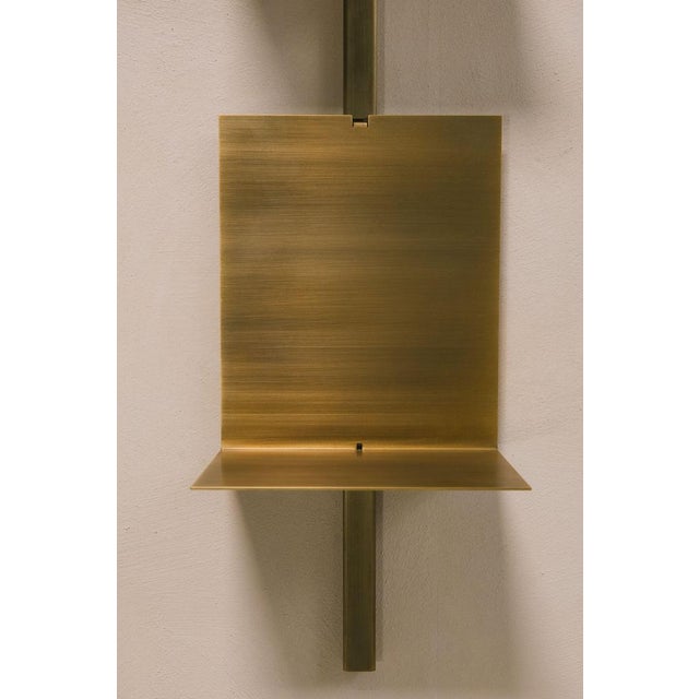 Kinko Brass Shelves by Zincutec, Set of 2 For Sale - Image 6 of 8