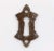 Antique cast iron keyhole with a brown enamel finish. One available. The manufacturer and exact date of creation are...